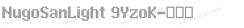 NugoSanLight 9YzoK字体转换 NugoSanLight 9YzoK字体转换